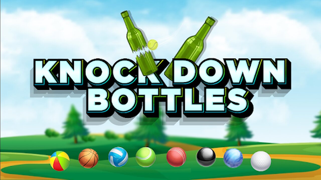 Knock down bottles🍾🍾 game / forest world level 6 to 8/ release the shoot/ Andriod gaming land