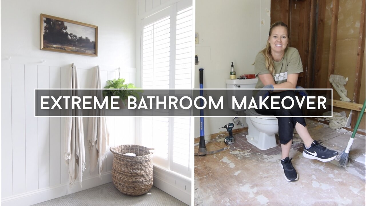 DIY Gorgeous Bathroom Makeover!