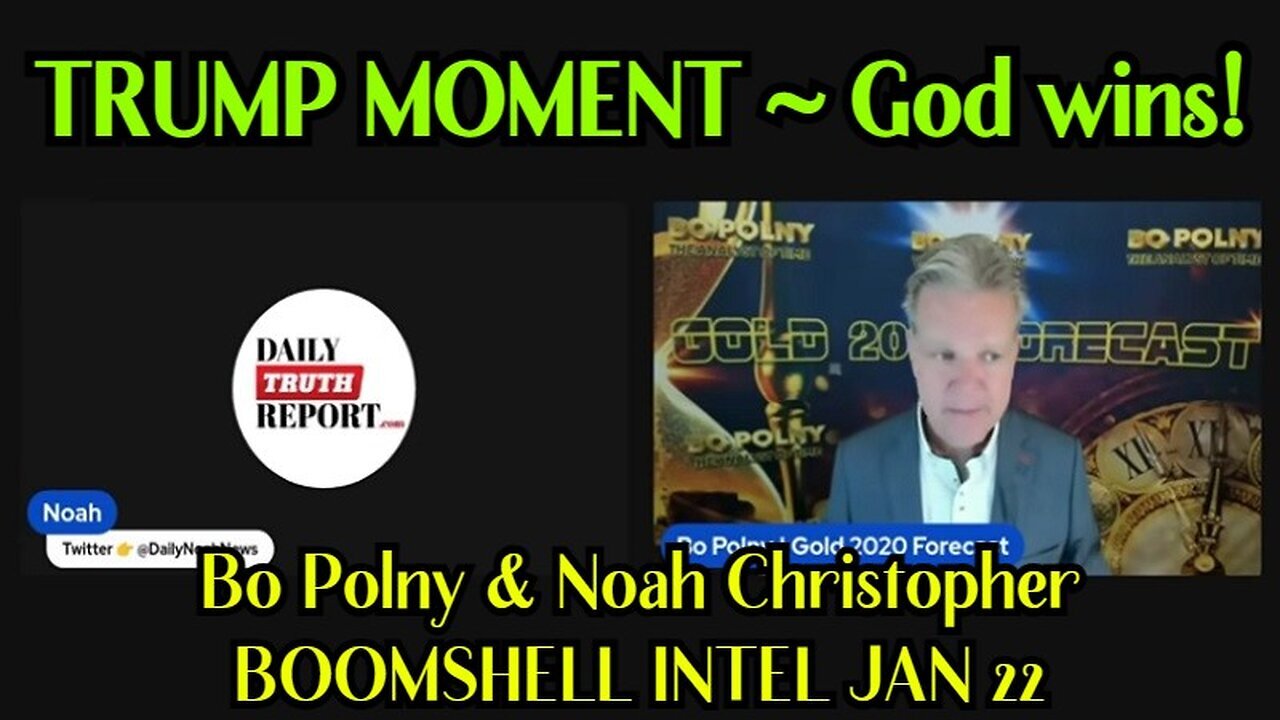 1/24/24 - TRUMP MOMENT! ~ God wins! - Bo Polny BOOMSHELL