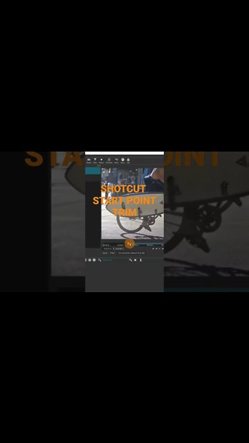 Trim the start of a clip in the preview pane - Shotcut Video Editor #shotcutvideoeditor #shotcut