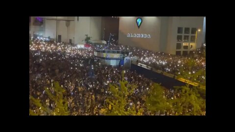 Torcida do Porto comemorando o título de campeão português