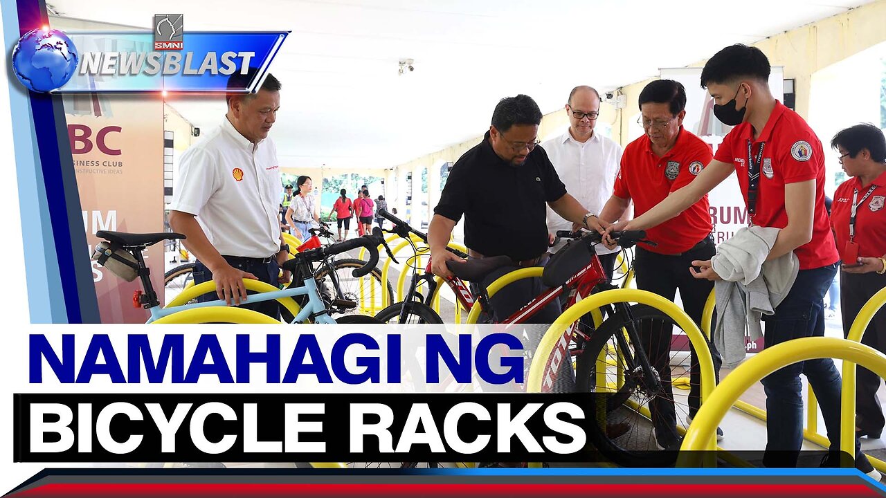 Bicycle racks turnover sa Quezon City, pinangunahan ng MBC at Pilipinas Shell Corp.