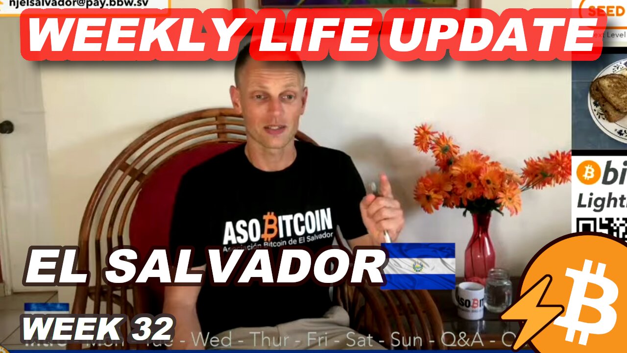 Week 32 - Life in El Salvador with Nicki & James, Bitcoin Lightning El Salvador News