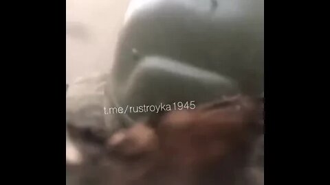 An American mercenary filmed the moment of the arrival of the projectile
