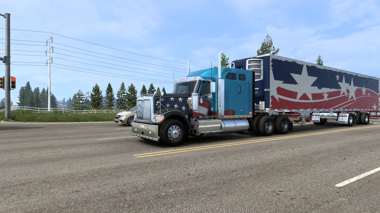 American truck simulator International 9900i