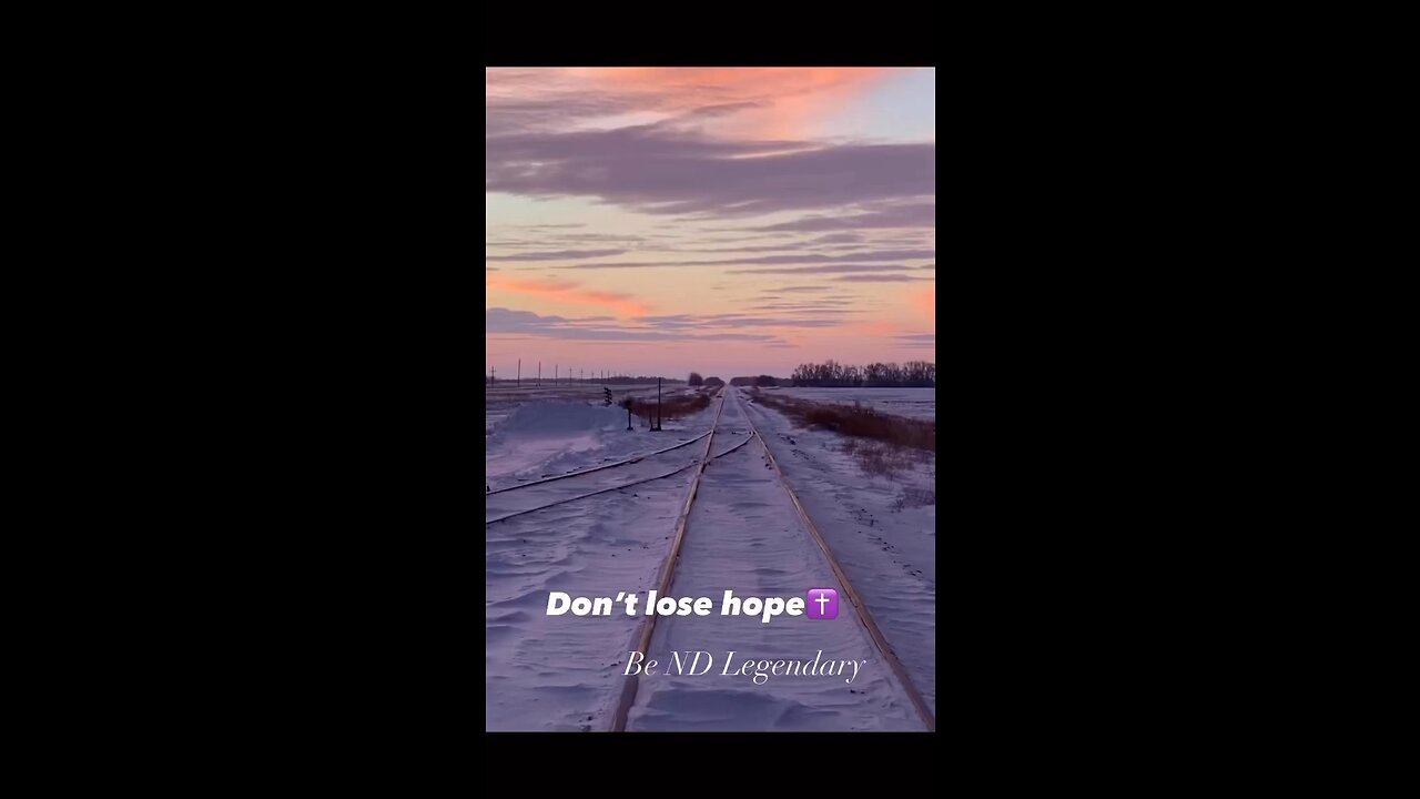 Don’t lose hope✝️