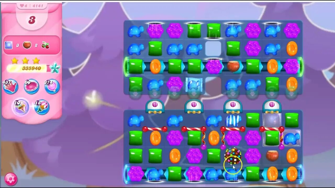 Candy Crush Level 4141 Talkthrough, 25 Moves 0 Boosters