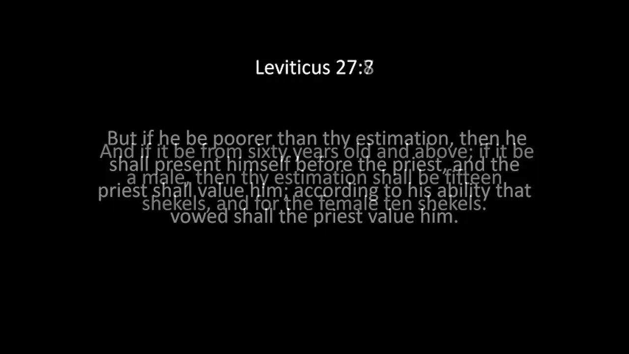 Leviticus Chapter 27