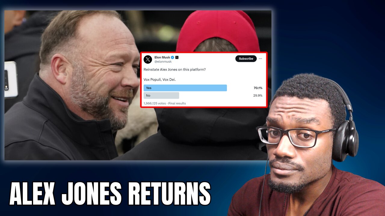 Alex Jones Returns Back On X