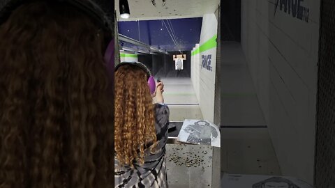 Faith Sanson happy 13th birthday. First time on the range.