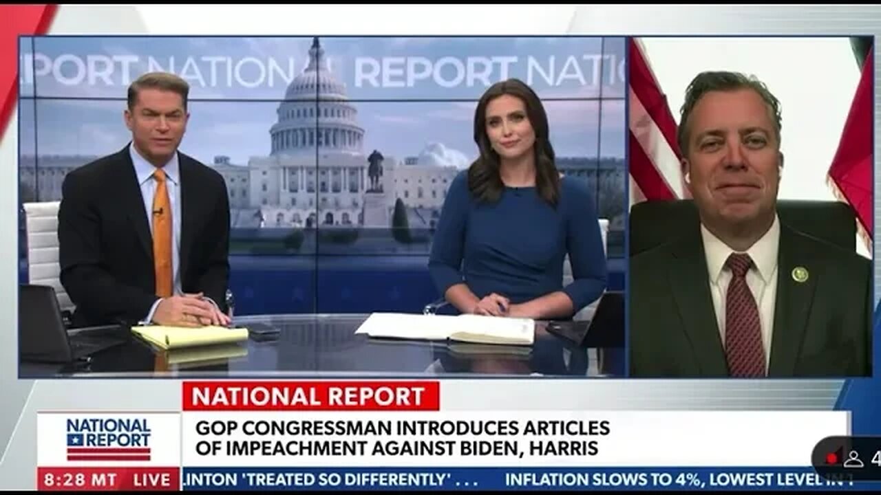 Rep. Ogles Joins Newsmax to Discuss Biden And Kamala Articles of Impeachment