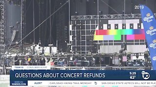 Questions about concern refunds during pandemic