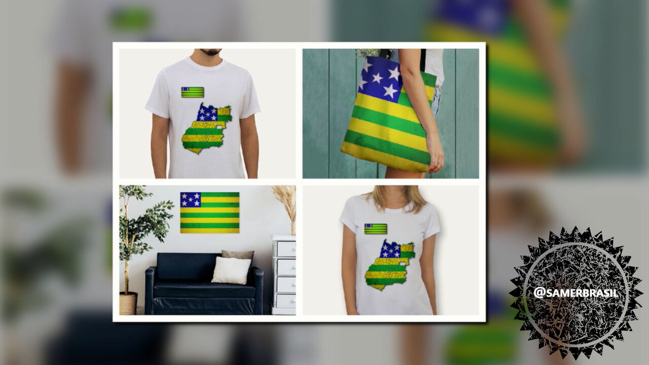 GOIÁS. BANDEIRA DE GOIÁS. SAMER BRASIL (COLAB55)