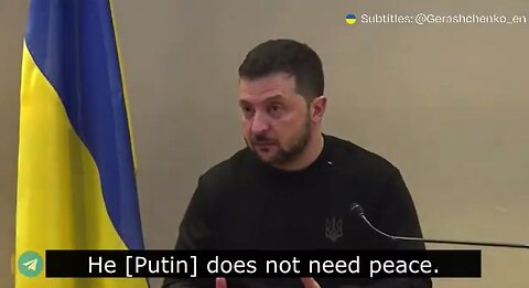 Ukraine President Zelenskyy Refuses To Negotiate Peace. Calls Putin Murderer.