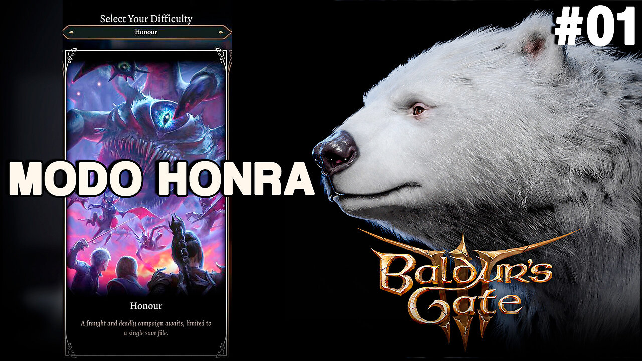 JOGANDO BALDUR'S GATE 3 NO MODO HONRA! - Monark Play #01