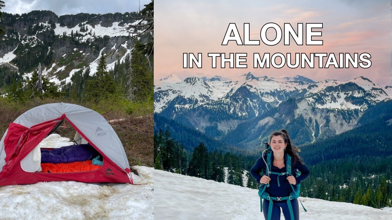 Backpacking in North Cascades (Lake Ann) - Snow Camping in July 2022 - Washington