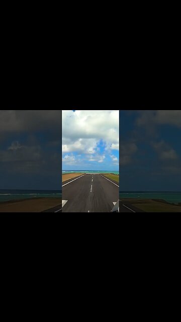 Indian Ocean Runway Takeoff✈️