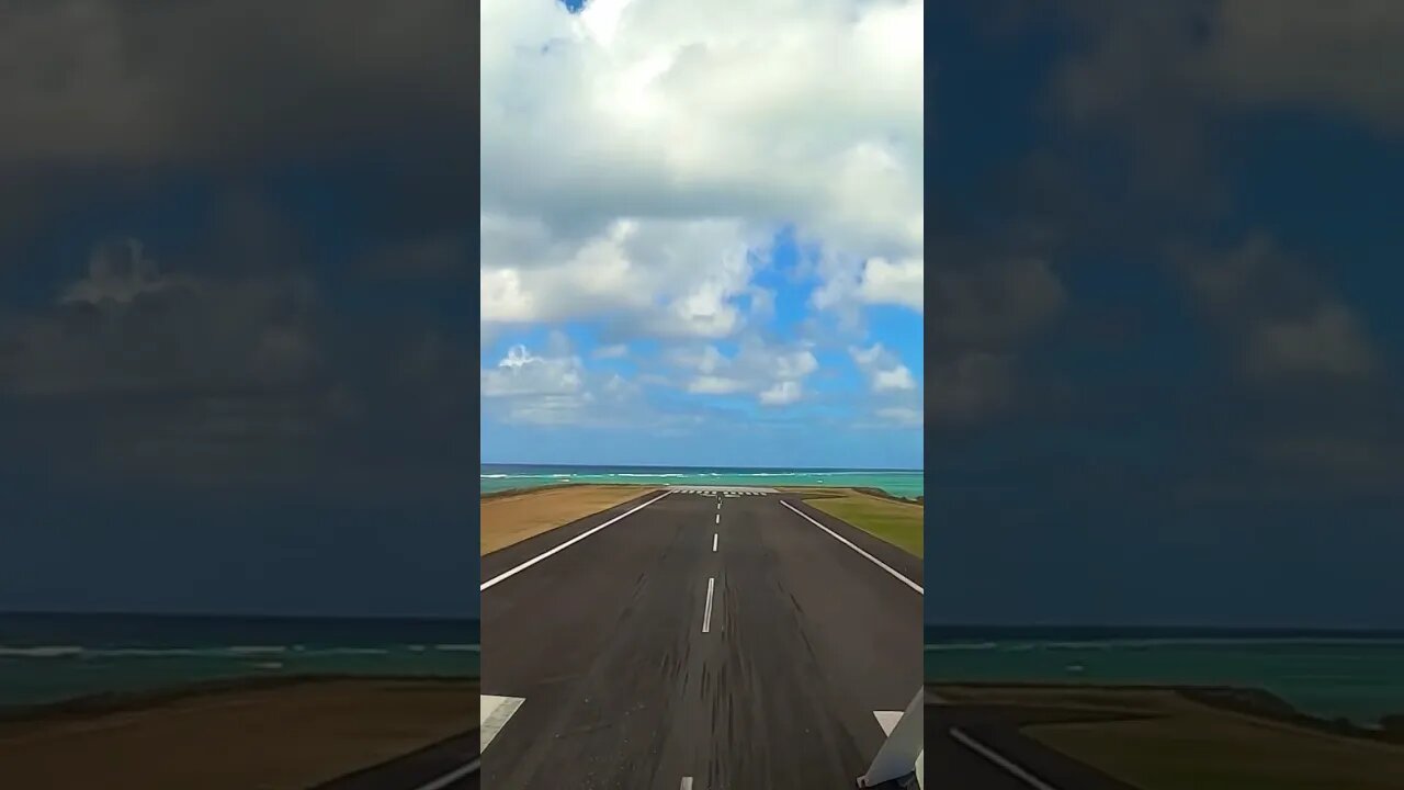 Indian Ocean Runway Takeoff✈️