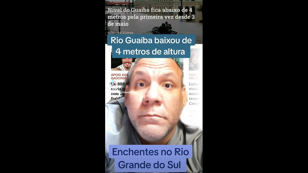 Rio Guaíba baixou de 4 metros