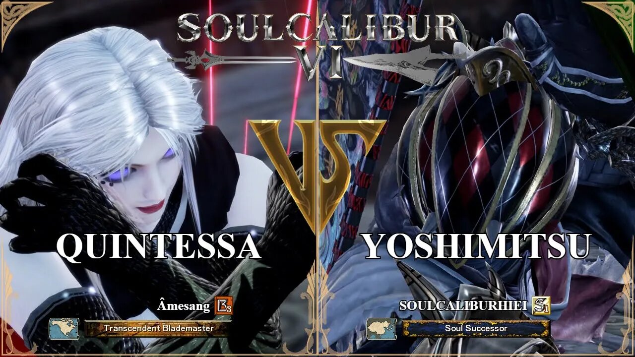 SoulCalibur VI — Amesang (Quintessa) VS SOULCALIBURHIEI (Yoshimitsu) | Xbox Series X Ranked