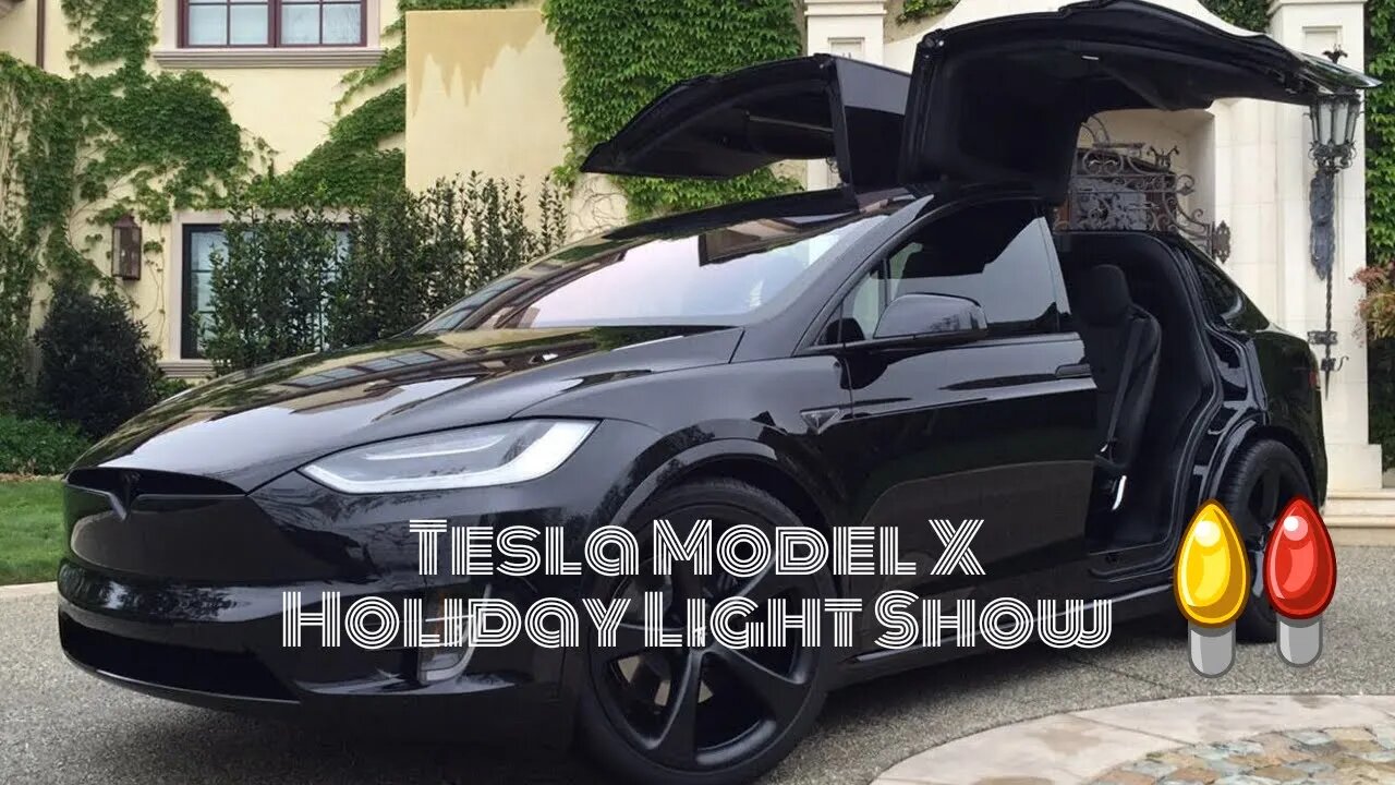 Tesla Model X Light Show | Easter Egg | Model Xmas