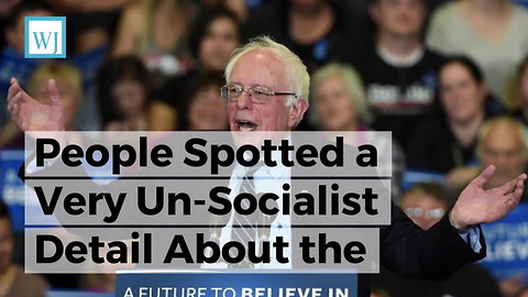 People Spotted a Very Un-Socialist Detail About the Coat Bernie Sanders Wore to Swear in NYC Mayor