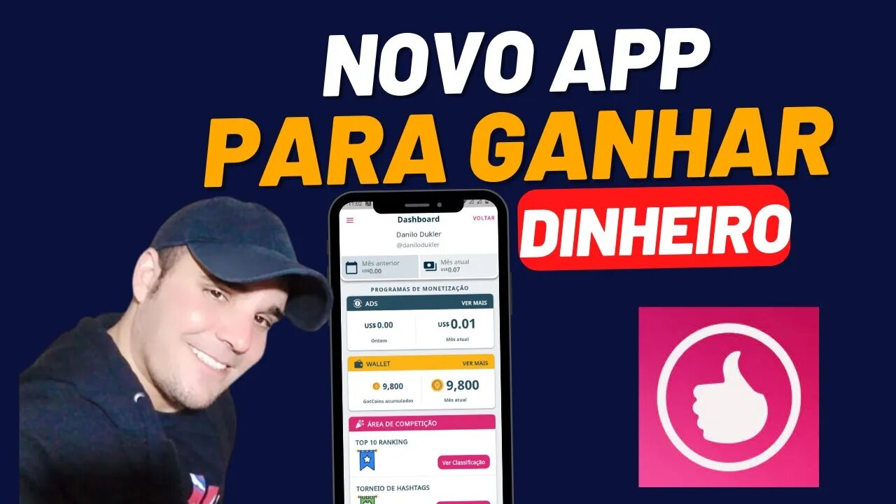 GOTCHOSEN - NOVO APLICATIVO PARA GANHAR DINHEIRO COM VÍDEOS CURTOS