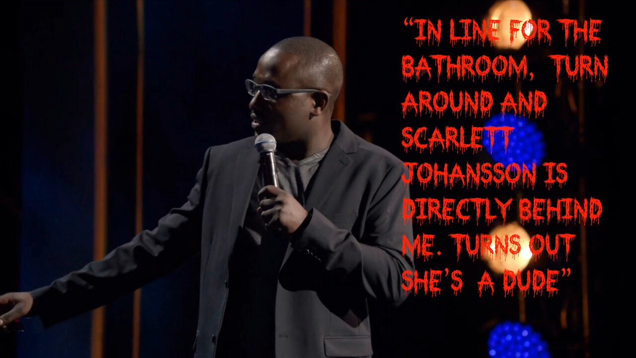 'Hannibal Buress "Turns Out Scarlett Johansson is a Dude." - Illuminati?' - pocketsofthefuture - 2016