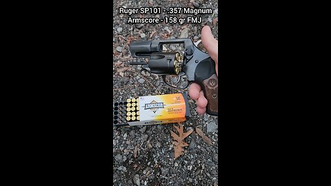 Ruger SP101 - .357 Magnum Chronograph (Armscore 158gr FMJFP)