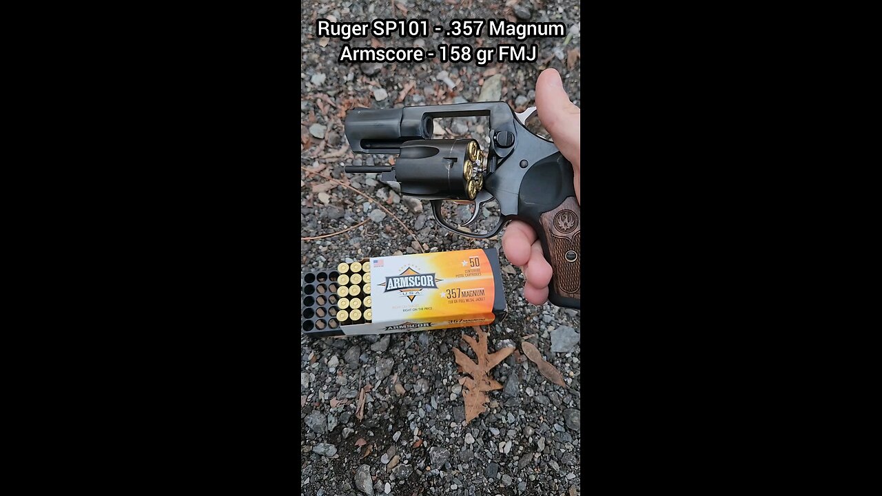 Ruger SP101 - .357 Magnum Chronograph (Armscore 158gr FMJFP)