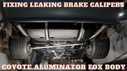 Replacing Banjo Bolts on LEAKING Calipers on Fox Body Coyote Swapped
