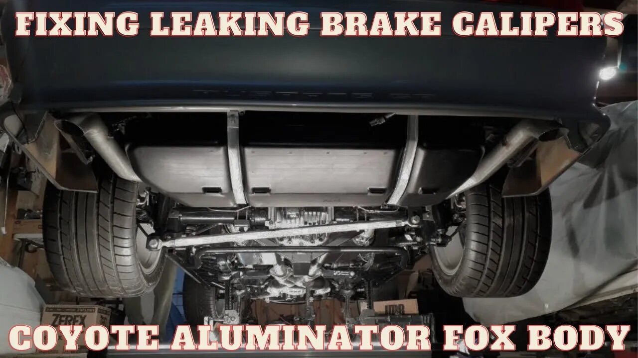 Replacing Banjo Bolts on LEAKING Calipers on Fox Body Coyote Swapped