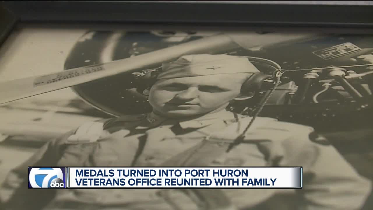 Medals turned into Port Huron Veterans Office reunited with family