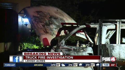 Lehigh Acres Truck Fire Investigation