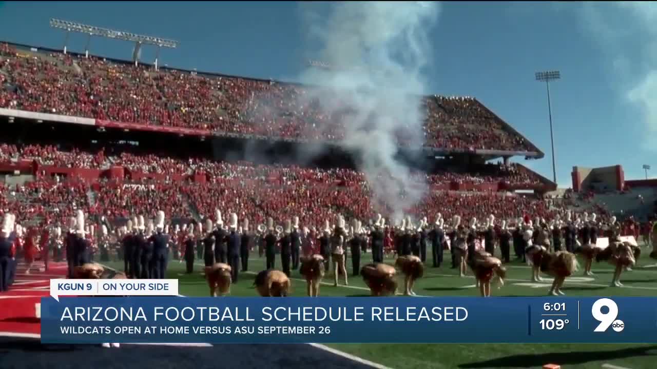 Arizona Football's schedule is released