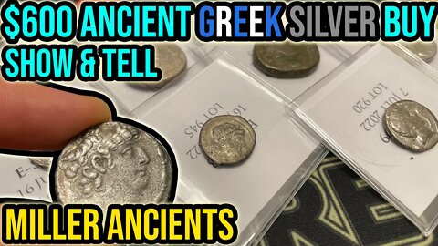 $600 Ancient (Near Jesus' Time) Silver Coin Auction Purchase From Roma Numismatics w/Spencer Miller