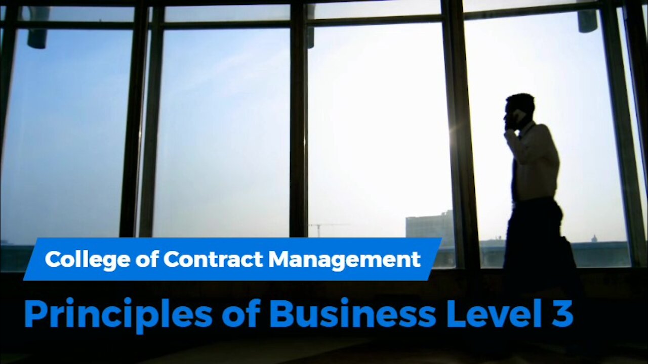 Principles of Business Level 3 | Business Administration