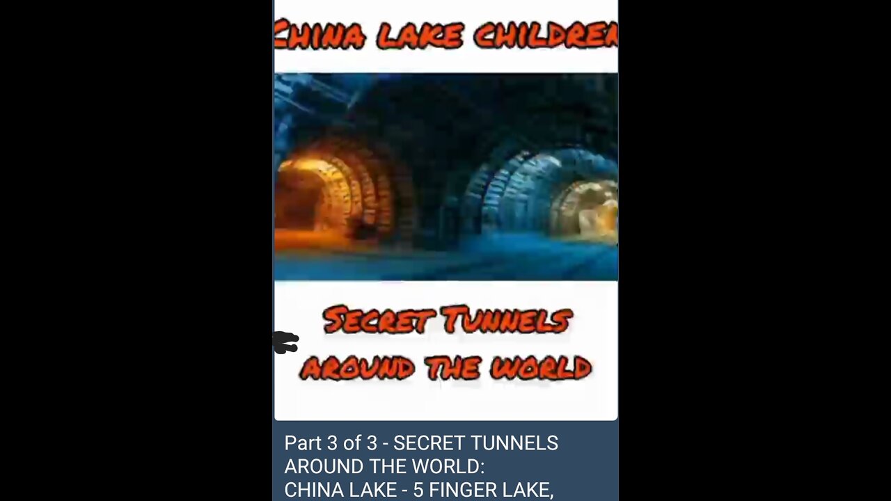 PART 3 of 3: CHINA LAKE - 5 FINGER LAKE - D.U.M.B.S & SECRET TUNNELS in USA