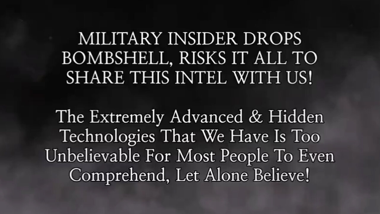 Military Insider Drops Bombshell, Risks It All to Share This Intel with us