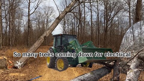 Clearing entry 3 #debtfreejourney #keepingitdutch #daveramsey #armsfamlyhomestead #timber #clearing