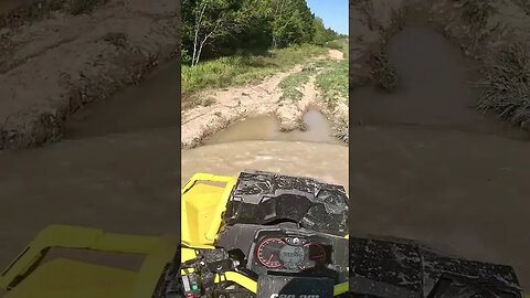 Always let the Canam go first. #mudding #outlanderxmr1000 #yamaha #atv #oakhillcrew #ohcnb