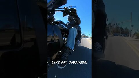 Clean 360 shot while riding. #shorts #harleydavidson #motorcycle #freedom