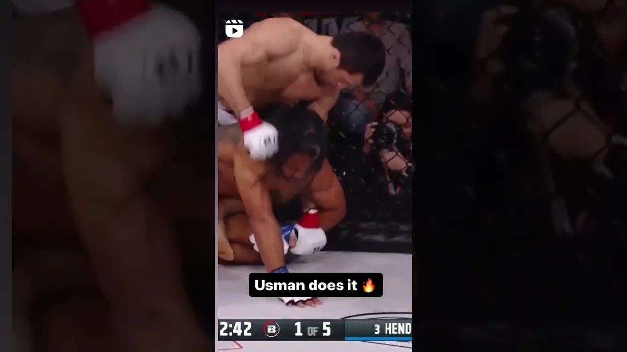 Usman Nurmagomedov finishes Benson Henderson in the 1st.