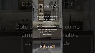 Revestimentos elegantes podem transformar ambientes