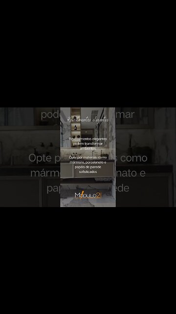 Revestimentos elegantes podem transformar ambientes