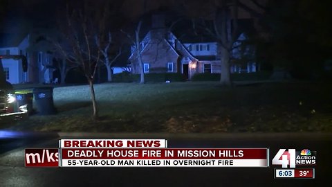 Man dead in Mission Hills fire