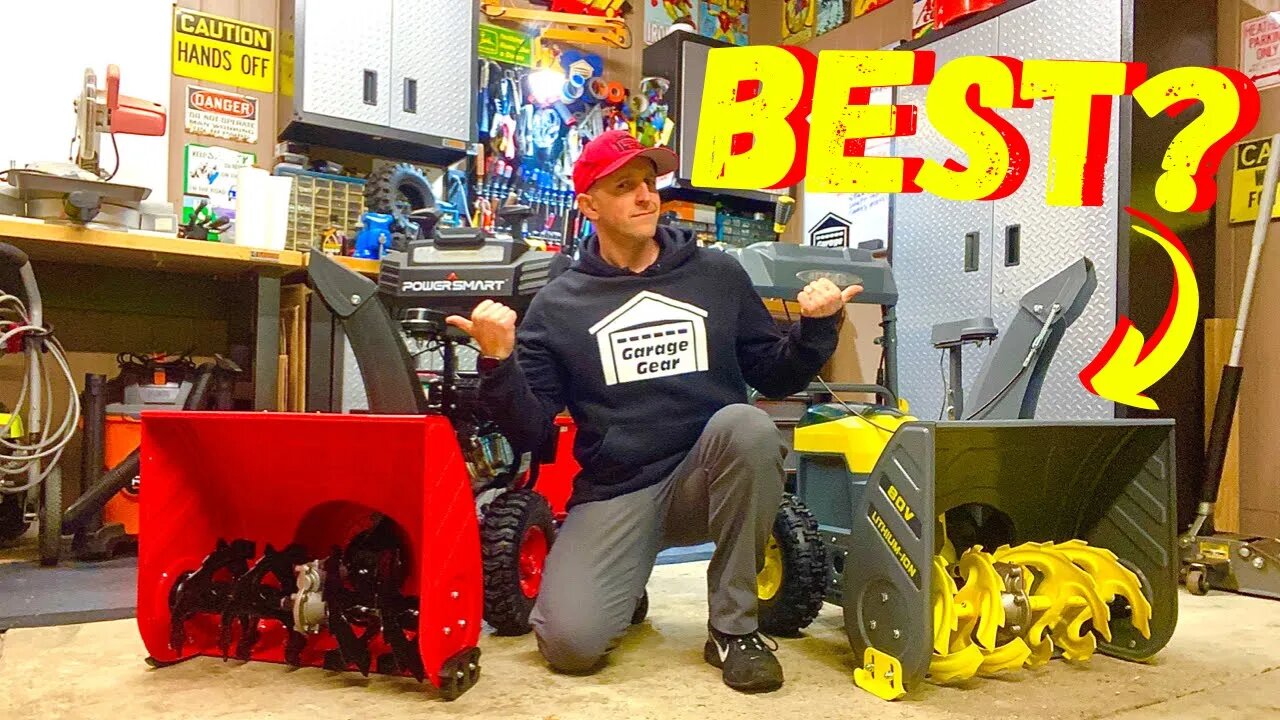 POWERSMART 24 INCH GAS SNOWBLOWER vs POWERSMART 24 INCH 80V BATTERY SNOWBLOWER - Which is BETTER?