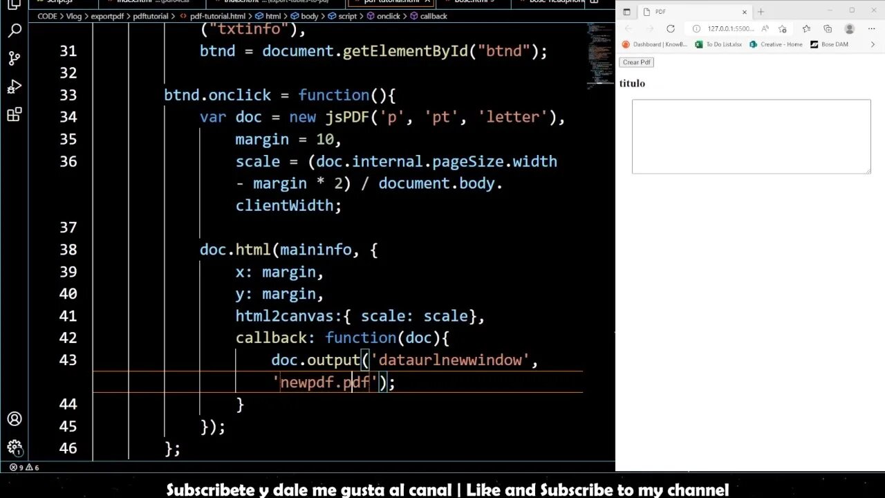 Haz esto para exportar multiples lineas de html a PDF