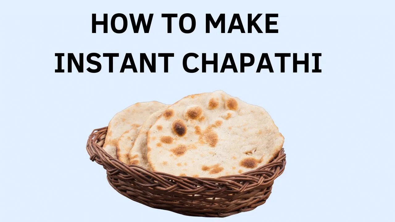 Easy way to make Instant Chapathi when travelling Yala