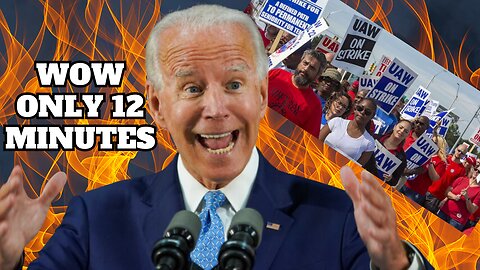 WOW! Biden Left After Spending Only 12 Minutes on the Picket Line | First Impeachment Hearing